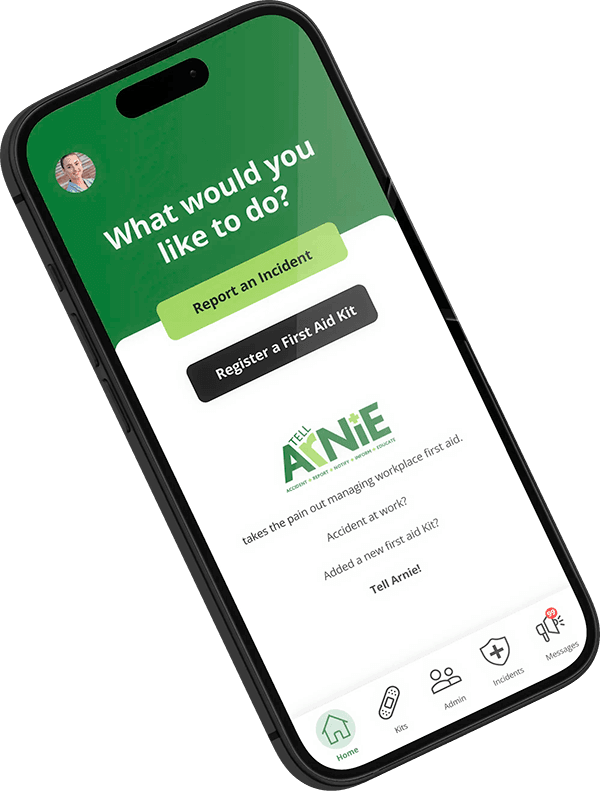 Tell Arnie app on an iPhone