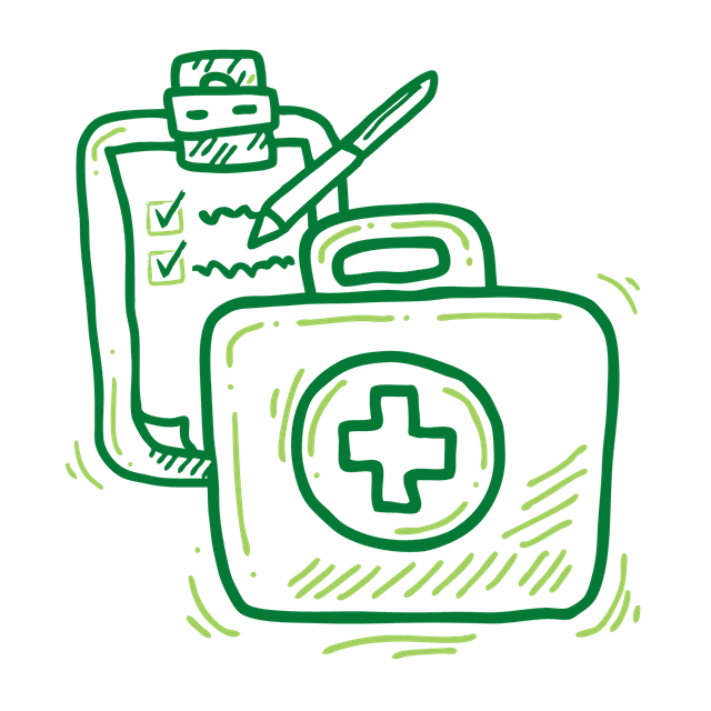 Register first aid box icon